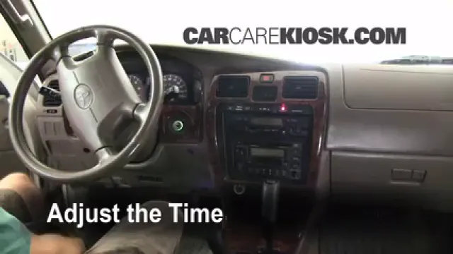 1999 Toyota 4Runner Limited 3.4L V6 Reloj Fijar hora de reloj